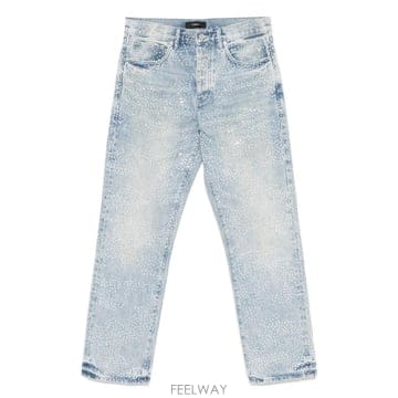 26 FW Purple Brand 라인스톤 장식 진 P011CDHL325 TP459654200