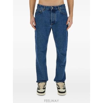 Palm Angels 26 FW �ʾ����� monogram embroidered straight leg jeans PMYA039 T26 FW �ʾ����� monogram embroidered straight leg jeans