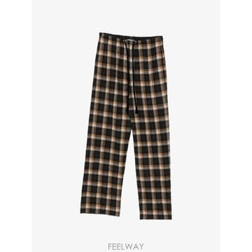 26 FW Forte Forte 드로스트링 웨이스트 체크 패턴 팬츠 15339MYPANTS TP4591360