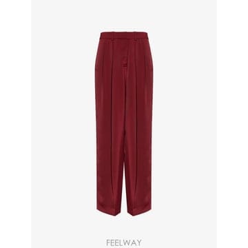 Michael Kors 26 FW Michael Michael Kors satin pressed crease trousers MT526 FW Michael Michael Kors satin pressed crease trouse