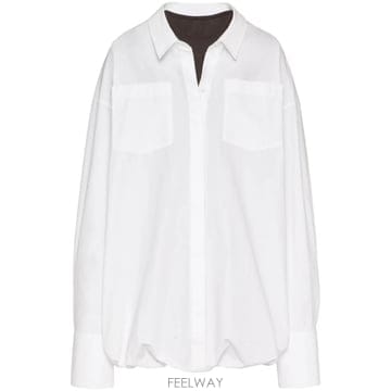 26 FW 발렌티노 가라바니 레이어드 긴소매 셔츠 드레스 BVA3B35A6 TP459647032