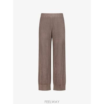 Brunello Cucinelli 26 FW ���ڷ� ��ġ�ڸ� ribbed knit metallic thread trousers MST258326 FW ���ڷ� ��ġ�ڸ� ribbed knit metallic thread tr
