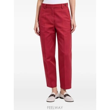 Brunello Cucinelli 26 FW ���ڷ� ��ġ�ڸ� pressed crease cropped straight leg trousers26 FW ���ڷ� ��ġ�ڸ� pressed crease cropped straigh