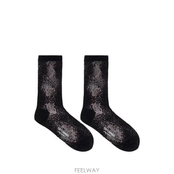 Issey Miyake 26 FW Issey Miyake Lurex thread floral pattern socks IM66AI126 FW Issey Miyake Lurex thread floral pattern socks I