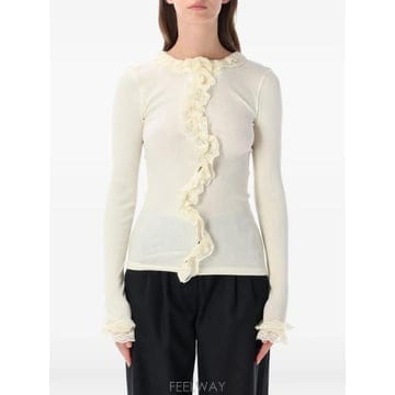 | Other Brand | 26 FW OperaSPORT Cecilia lace trimmed ruffled top V94FW26 TP26 FW OperaSPORT Cecilia lace trimmed ruffled top V94F