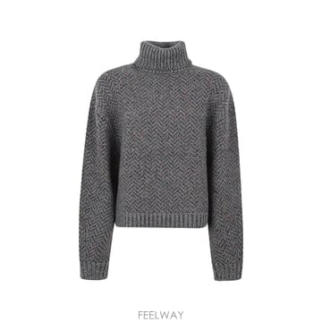 26 FW 가브리엘라허스트 Courtney herringbone knit roll neck sweater 1