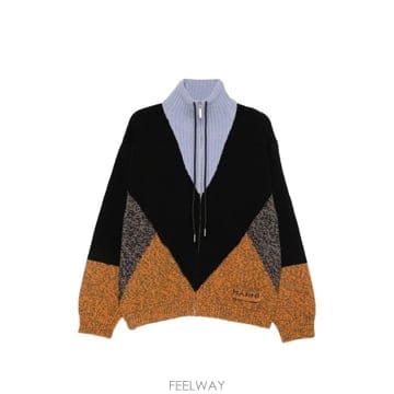 26 FW 마르니 colour block intarsia knit sweater GIMD0030Q0UFZ42