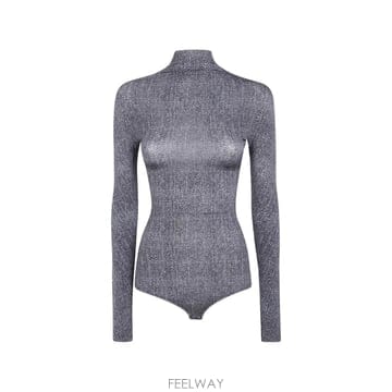 Maison Margiela 26 FW �������������� herringbone print long sleeve bodysuit S29NA0126 FW �������������� herringbone print long sleeve bod