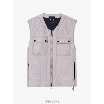 Armani 26 FW Armani Exchange zip fastening quilted gilet XM001827AF26 FW Armani Exchange zip fastening quilted gilet XM00