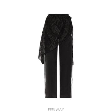 Adidas 26 FW �Ƶ�ٽ� 2in1 Firebird loose track pants with lace skirt L26 FW �Ƶ�ٽ� 2in1 Firebird loose track pants with la