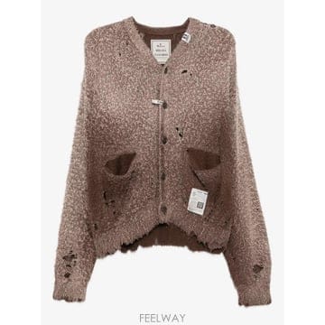 26 FW 메종미하라야스히로 디스트레스드 가디건 K15CD702 TP459631684