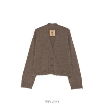 | Other Brand | 26 FW Uma Wang Over distressed V neck cardigan UK7156 TP459626 FW Uma Wang Over distressed V neck cardigan UK7156 
