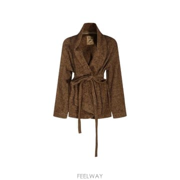 | Other Brand | 26 FW Uma Wang belted shawl lapel cardigan UW6051UW249 TP45926 FW Uma Wang belted shawl lapel cardigan UW6051UW249