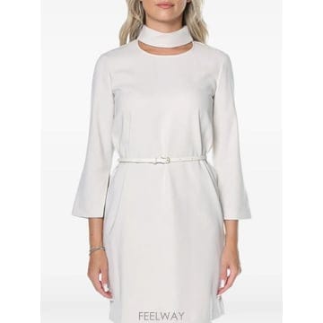 26 FW Armani Exchange belted three quarter sleeve mini dress