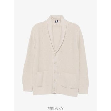 26 FW Fedeli 골지 니트 숄 칼라 가디건 MU006526 TP459335790