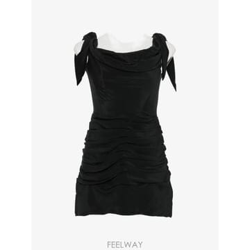 26 FW Cult Gaia Deanna ruched tie strap dress WVDR381177CR35