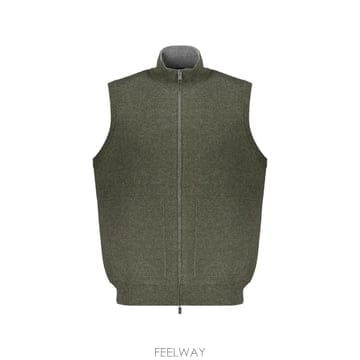 FEDELI 26 FW Fedeli cashmere zip up sleeveless cardigan 7UI06153 TP26 FW Fedeli cashmere zip up sleeveless cardigan 7UI06