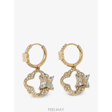 | Other Brand | 26 FW GUESS USA crystal embellished 4G logo pendant earrings26 FW GUESS USA crystal embellished 4G logo pendant ea