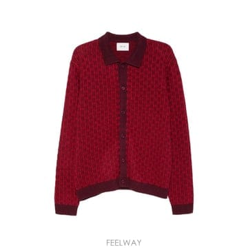 | Other Brand | 26 FW NN07 Thor geometric patterned polo cardigan 263000117426 FW NN07 Thor geometric patterned polo cardigan 2630