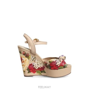 Dolce&Gabbana 26 FW ��ü�ذ��ٳ� floral print wedge sandals LA13071 TP45943264926 FW ��ü�ذ��ٳ� floral print wedge sandals LA13071 