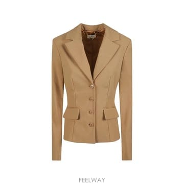 Elisabetta Franchi 26 FW Elisabetta Franchi notched lapels single breasted jack26 FW Elisabetta Franchi notched lapels single breaste