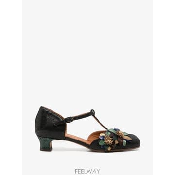 | Other Brand | 26 FW Chie Mihara floral applique T bar pumps IZFERA TP4593326 FW Chie Mihara floral applique T bar pumps IZFERA T