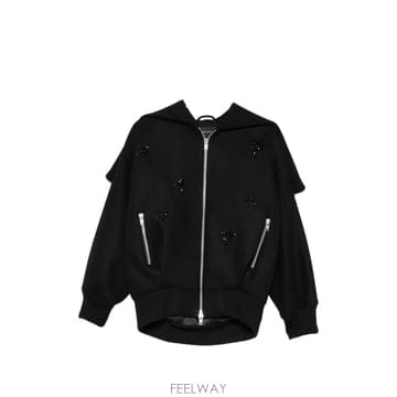 Simone Rocha 26 FW �ø� �λ� crystal embellished sailor collar jacket 6184BW126 FW �ø� �λ� crystal embellished sailor collar jack