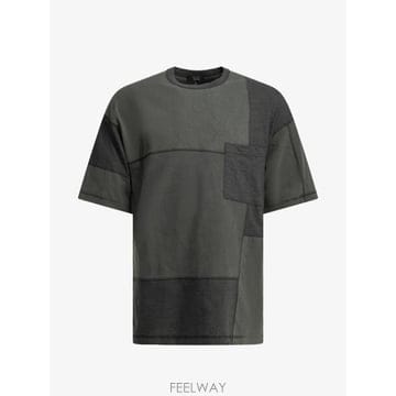 Comme des Garcons 26 FW �ĵ������� ��ġ��ũ ü��Ʈ ���� Ƽ���� HQT023S261CHARCOALMIX TP4597325126 FW �ĵ������� ��ġ��ũ ü��Ʈ ���� Ƽ���� HQT023S26