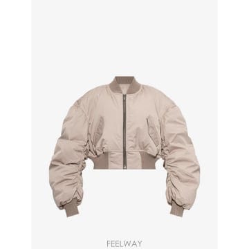 Rick Owens 26 FW �������� padded cropped bomber jacket RO02F5702MUD2 TP459526 FW �������� padded cropped bomber jacket RO02F5702M