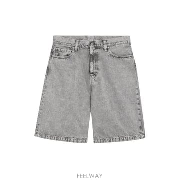 (해외배송) 칼하트 Carhartt WIP 로고 패치 데님 쇼츠 I036494DE