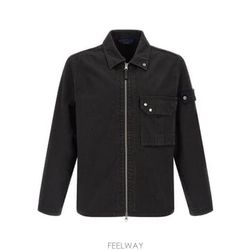 (해외배송) 스톤아일랜드 스톤 아일랜드 지퍼 데님 오버셔츠 L1S141200002S0J24
