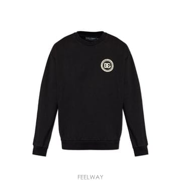 (해외배송) 돌체앤가바나 돌체앤가바나 DG 로고 패치 크루넥 스웨트셔츠 G9AHSZG7PZG