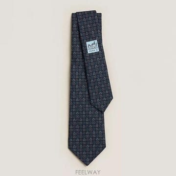 오늘출발/퀵 에르메스 Couture Sellier 타이 7cm