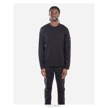 인더샵 STONE ISLAND 스톤아일랜드 블랙 스웨트셔츠