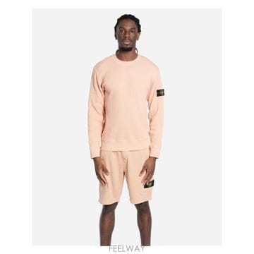 인더샵 STONE ISLAND 스톤아일랜드 핑크 스웨트셔츠