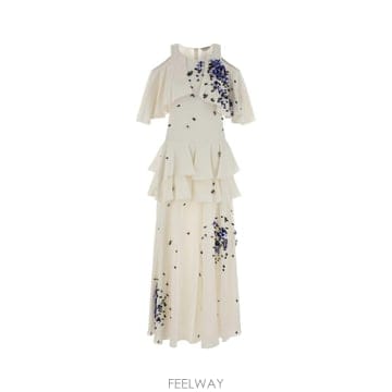인더샵 JW ANDERSON JW 앤더슨 아이보리 롱 드레스