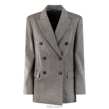 인더샵 BRUNELLO CUCINELLI 브루넬로 쿠치넬리 그레이 테일러드 자켓
