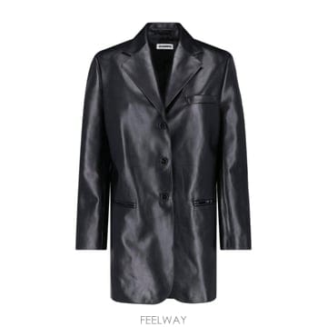 인더샵 JIL SANDER 질샌더 레더 테일러드 자켓