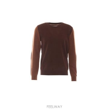 인더샵 Maison Margiela 메종 마르지엘라 투톤 크루넥 울 니트