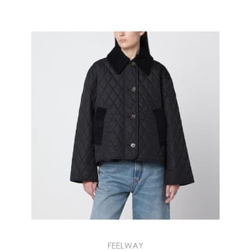 인더샵 Barbour 바버 블랙 자켓