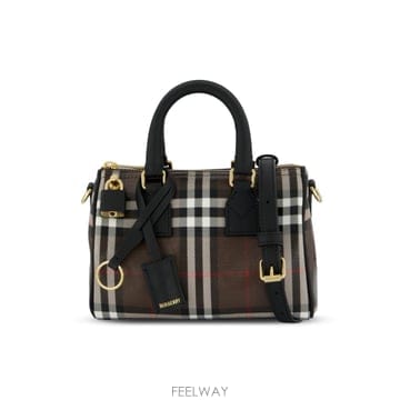 인더샵 BURBERRY 버버리 브라운 체크 토트백