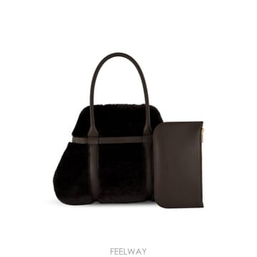 인더샵 Loro Piana 로로피아나 브라운 토트백