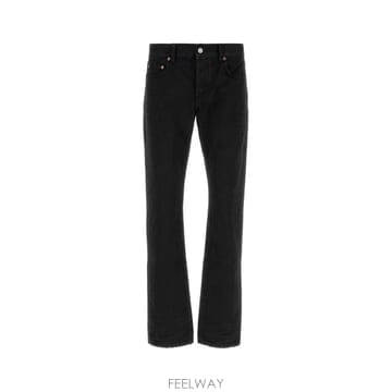 인더샵 SAINT LAURENT 생로랑 백 로고 패치 데님 팬츠