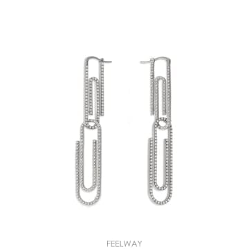 인더샵 Off-White 오프화이트 실버 귀걸이
