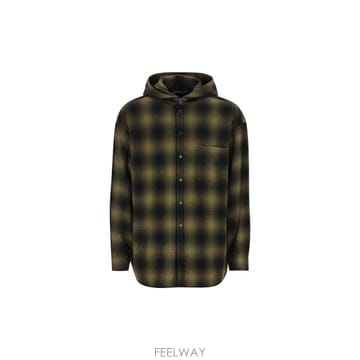 인더샵 BALENCIAGA 발렌시아가 체크 그린 후드