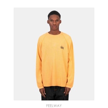 인더샵 STUSSY 스투시 오렌지 롱슬리브 탑
