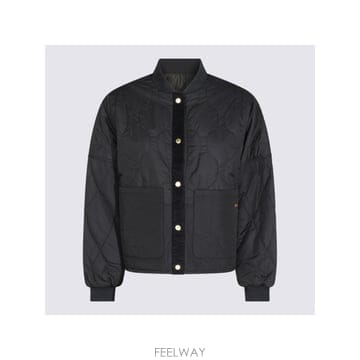 인더샵 Barbour 바버 블랙 봄버 자켓