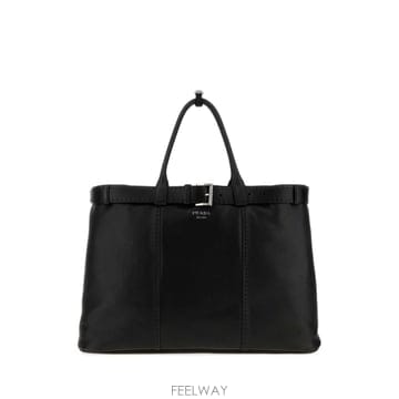 인더샵 PRADA 프라다 버클 레더 토트백