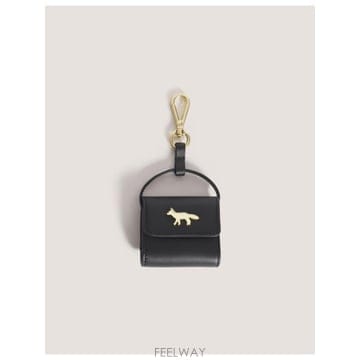 인더샵 Maison Kitsune 메종키츠네 블랙 파우치 키링