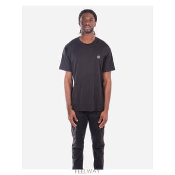 인더샵 STONE ISLAND 스톤아일랜드 블랙 반팔 티셔츠
